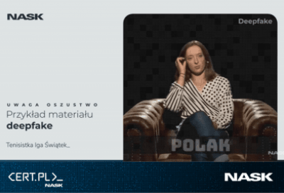 NASK ostrzega - deepfake z Igą Świątek